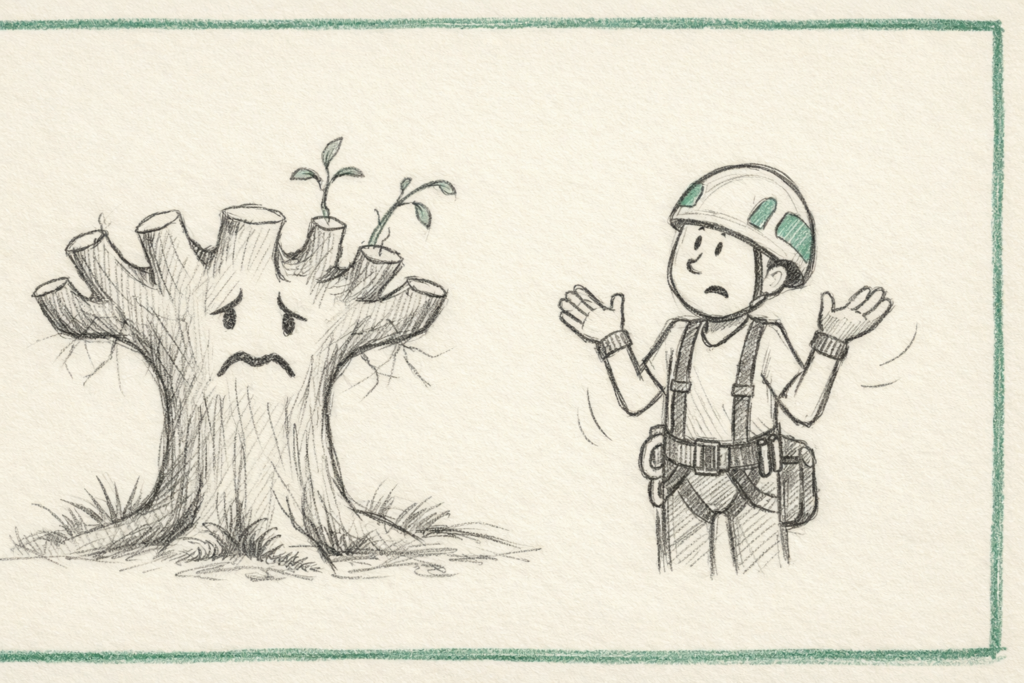 Waarom het toppen van bomen schadelijk is - Sonnemans Boomverzorging